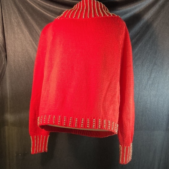 Vintage 80’s red Marmie West sweater. D113 Ramie/cotton Has not been laundered. - Picture 4 of 6